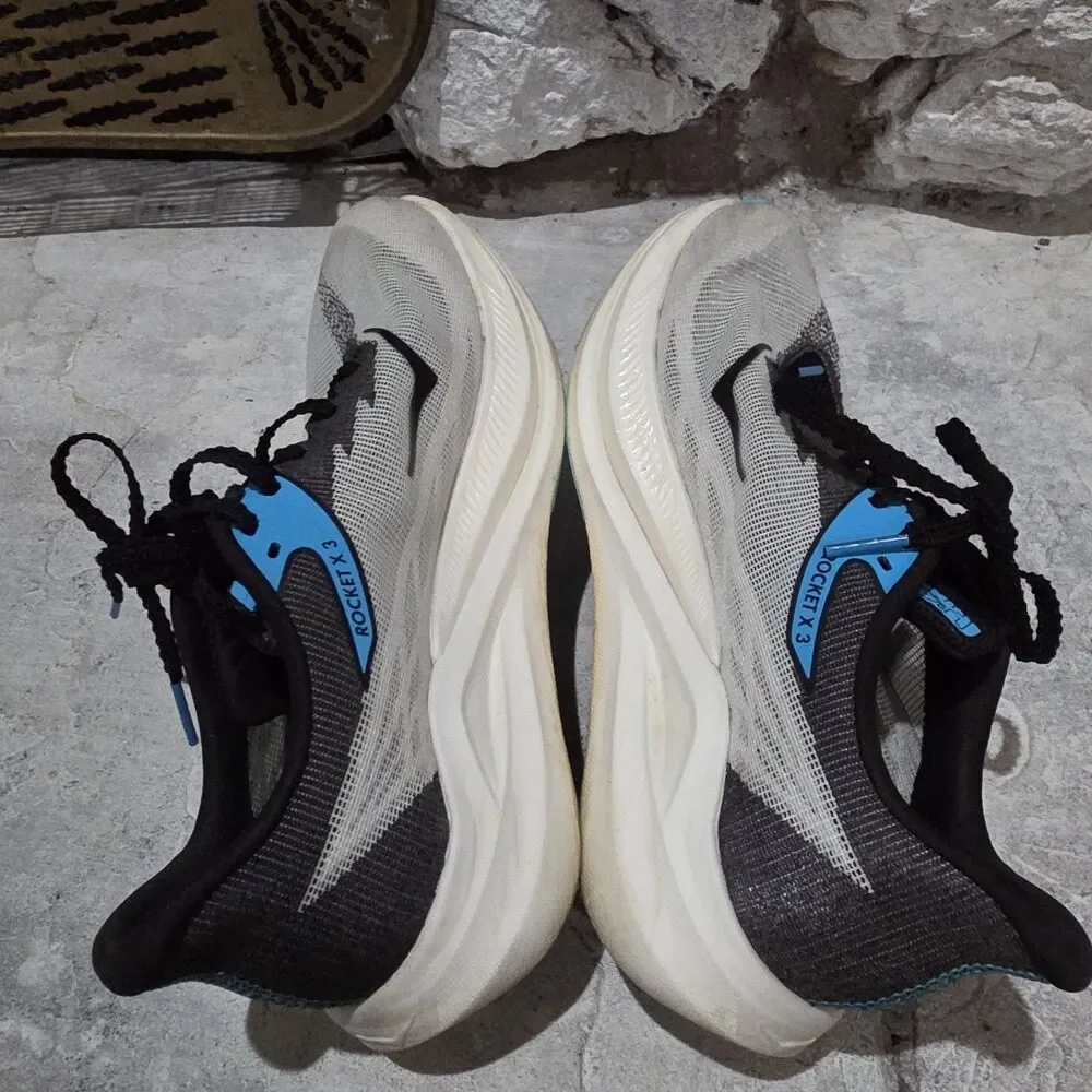 Hoka One Rocket U X3 Women's 7.5 Blue Gray Running Athletic Shoes